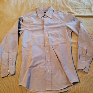 Men's Blue Button-Up Shirt
